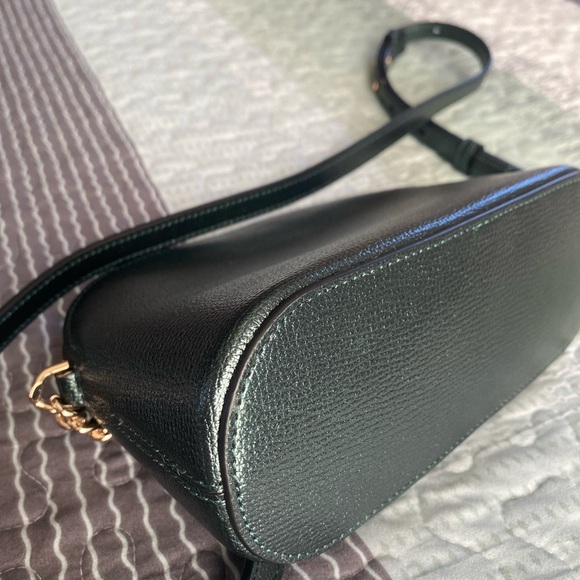 kate spade iridescent green purse with gold chain hardware. - Picture 6 of 6